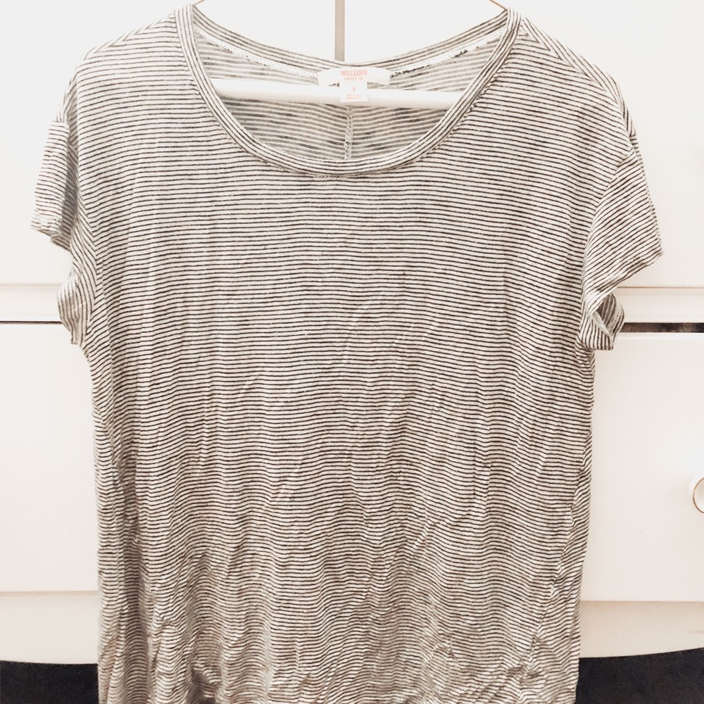 Striped High Low Mossimo T-shirt